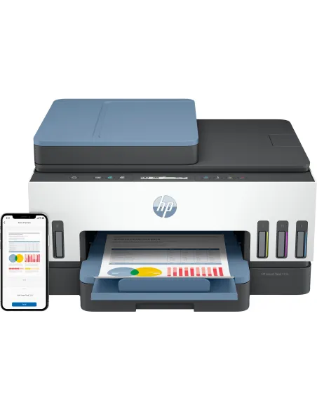 HP Smart Tank 7306 Blanca Impresora Multifunción Color Dúplex WiFi + 3 Años de Tinta Incluida