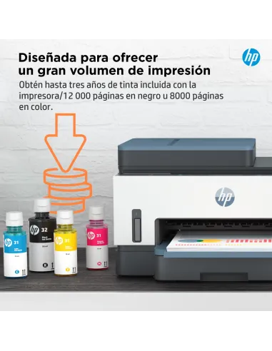 Impresora HP Smart Tank 7306 depósito, dúplex y ADF 35 hojas