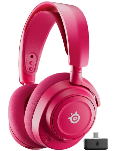 SteelSeries Arctis Nova 7P Wireless Gen 2 Magenta USB/Bluetooth Gaming con Cancelación de Ruido