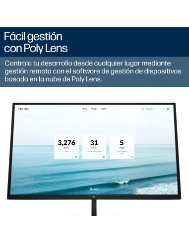 HP Poly Studio V52 A09D4AA : videobar 4K para salas medianas
