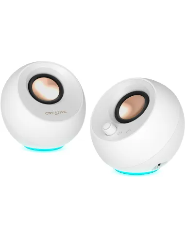 Altavoces Creative Pebble Pro blancos USB-C y Bluetooth