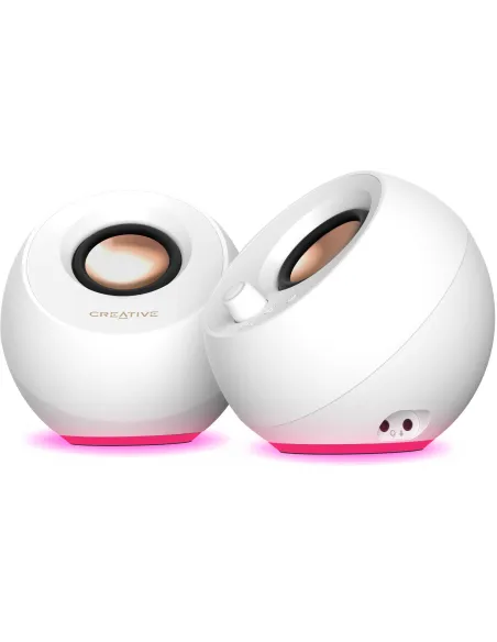 Altavoces Creative Pebble Pro blancos USB-C y Bluetooth
