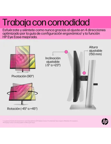 Monitor táctil HP E24T G5 6N6E6AA 23,8" FHD IPS 75 Hz