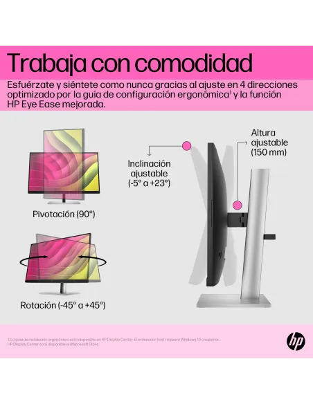 Monitor táctil HP E24T G5 6N6E6AA 23,8" FHD IPS 75 Hz