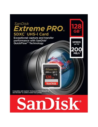 SanDisk Extreme PRO microSDXC UHS-I 128GB V30 A2 para 4K