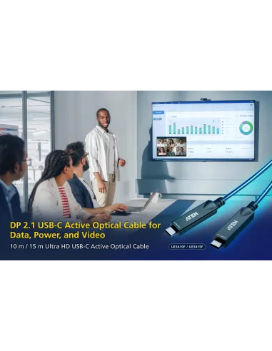 Cable USB-C activo óptico ATEN UE3410F 10 m