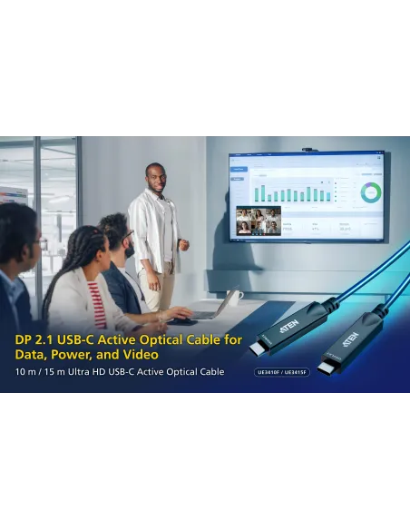Cable USB-C activo óptico ATEN UE3410F 10 m