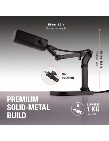 Elgato Wave Desk Stand: soporte sobremesa base lastrada