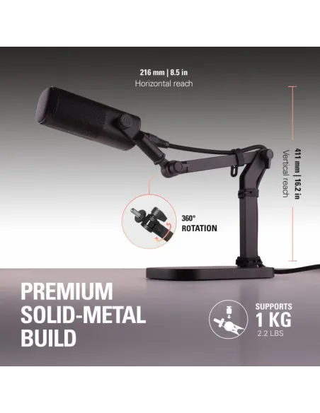 Elgato Wave Desk Stand: soporte sobremesa base lastrada