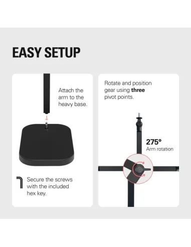 Elgato Wave Desk Stand: soporte sobremesa base lastrada