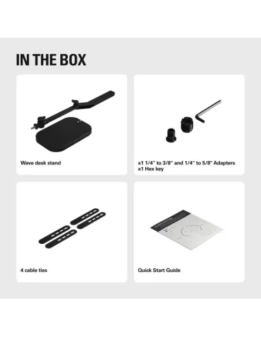 Elgato Wave Desk Stand: soporte sobremesa base lastrada