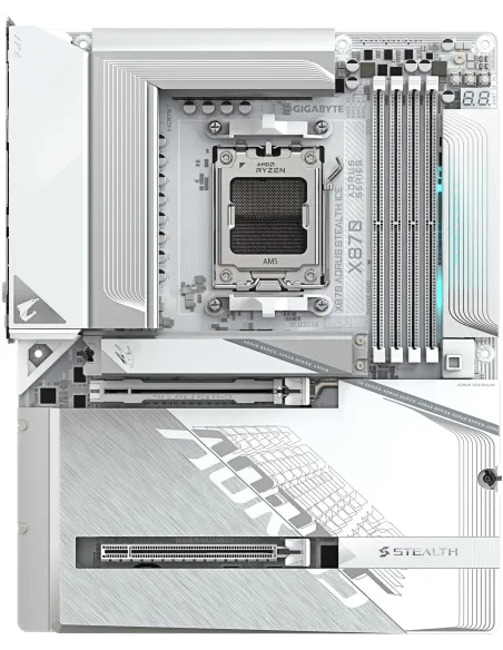 Placa Base Gigabyte X870 AORUS Stealth ICE para socket AM5
