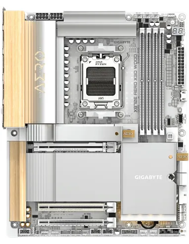Placa Base Gigabyte X870E AERO X3D WOOD: AM5, USB4 y Wi-Fi 7