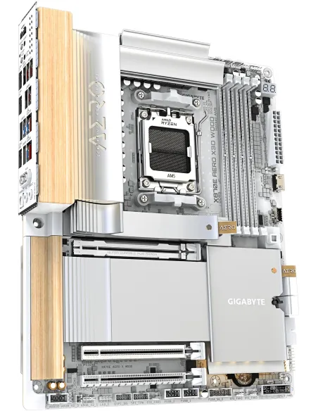 Placa Base Gigabyte X870E AERO X3D WOOD: AM5, USB4 y Wi-Fi 7
