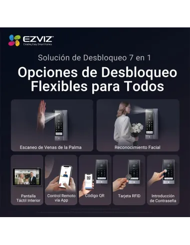 Videoportero EZVIZ HP7 Pro 4K con monitor táctil 8"