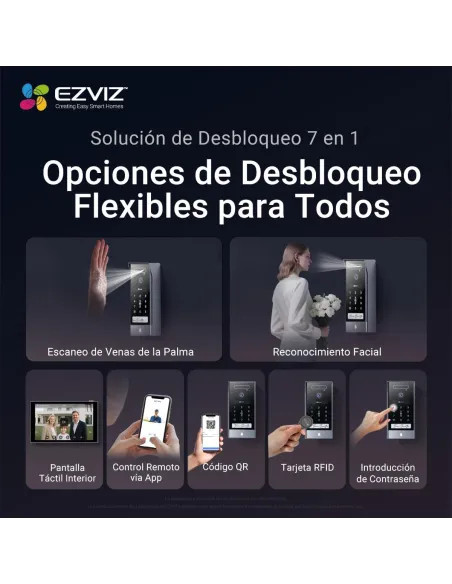 Videoportero EZVIZ HP7 Pro 4K con monitor táctil 8"