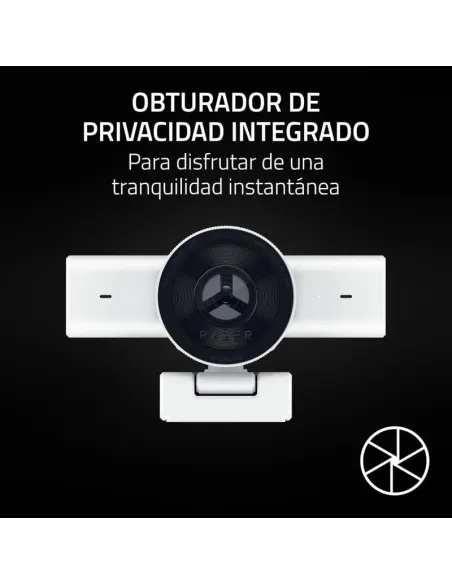 Razer Kiyo V2 X Blanca: Cámara Web 2K 60 FPS para streaming
