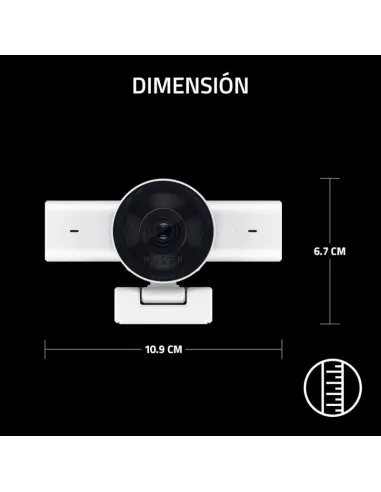 Razer Kiyo V2 X Blanca: Cámara Web 2K 60 FPS para streaming