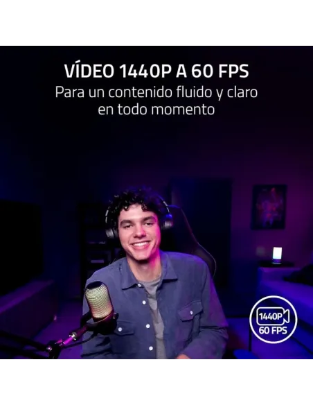 Razer Kiyo V2 X Rosa: Cámara Web 2K 60 FPS para streaming