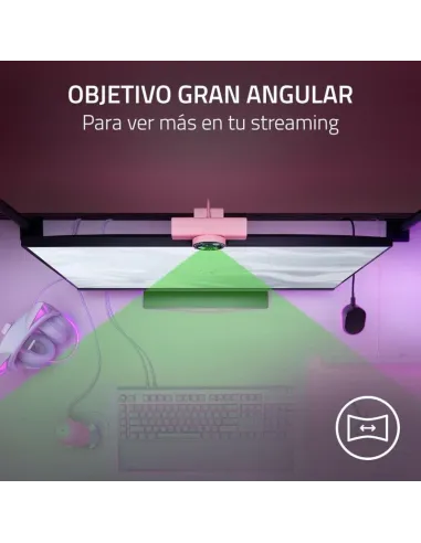 Razer Kiyo V2 X Rosa: Cámara Web 2K 60 FPS para streaming
