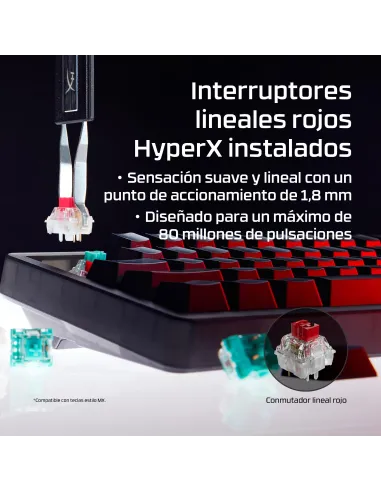 HyperX Origins 2 65: teclado mecánico 65% 8000 Hz