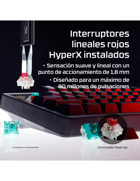 HyperX Origins 2 65: teclado mecánico 65% 8000 Hz