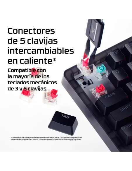 HyperX Origins 2 65: teclado mecánico 65% 8000 Hz