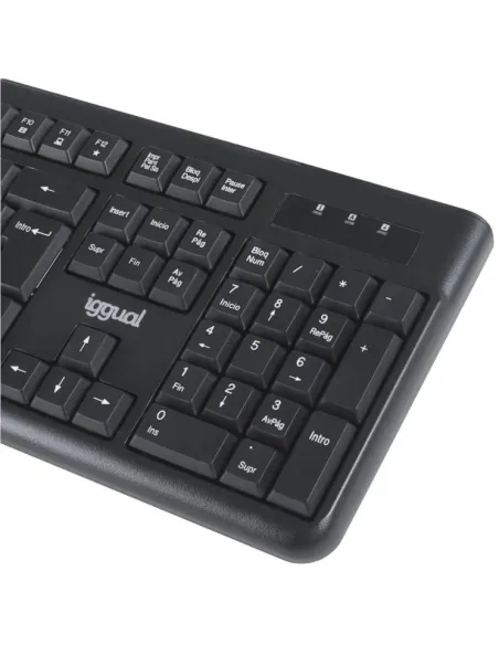 Kit teclado y ratón iggual CMK-BUSINESS2 USB negro