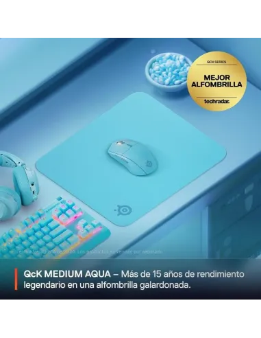 SeelSeries QcK Medium Aqua: control estable en mesa