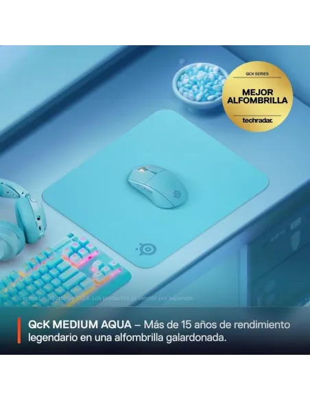 SeelSeries QcK Medium Aqua: control estable en mesa