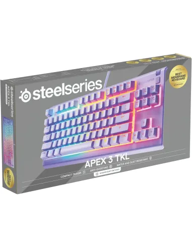 Teclado TKL USB SteelSeries Apex 3 TKL Lavender (US)