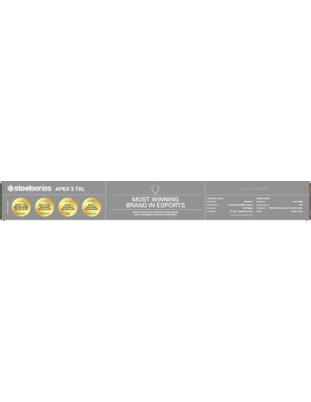 Teclado TKL USB SteelSeries Apex 3 TKL Lavender (US)