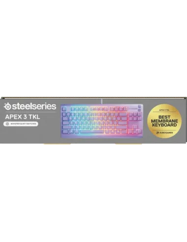 Teclado TKL USB SteelSeries Apex 3 TKL Lavender (US)