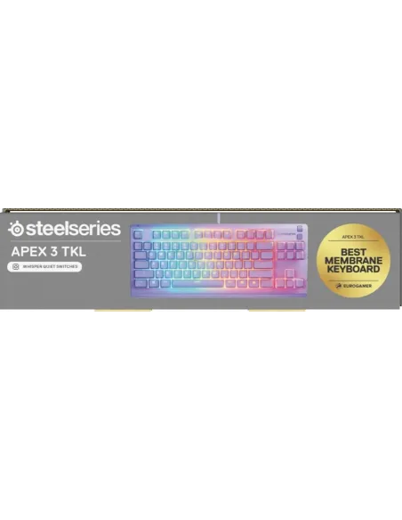 Teclado TKL USB SteelSeries Apex 3 TKL Lavender (US)