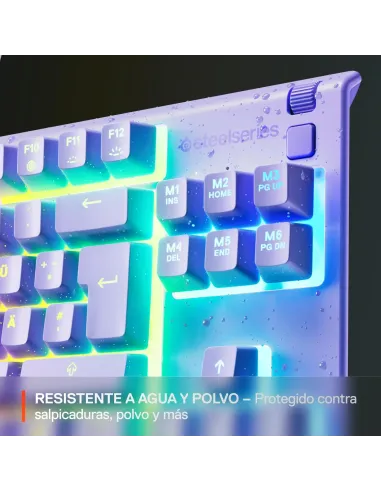 Teclado TKL USB SteelSeries Apex 3 TKL Lavender (US)
