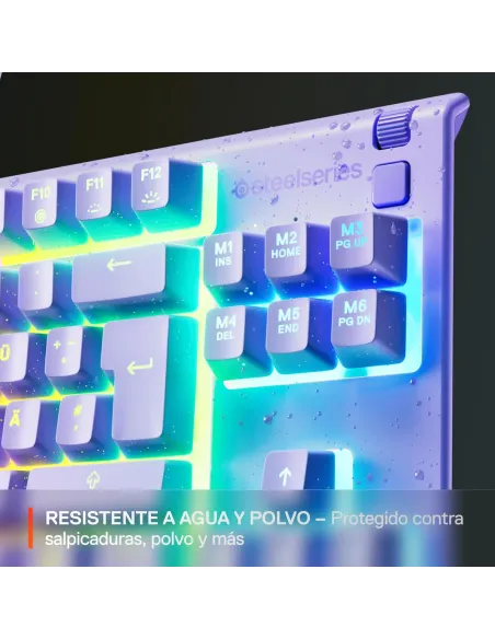 Teclado TKL USB SteelSeries Apex 3 TKL Lavender (US)