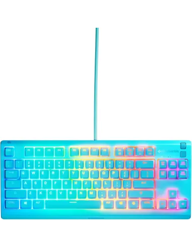 Teclado TKL USB SteelSeries Apex 3 TKL Aqua (US)