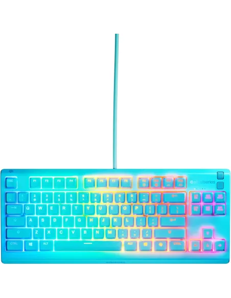 Teclado TKL USB SteelSeries Apex 3 TKL Aqua (US)