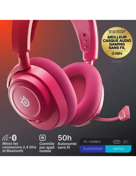 Auriculares SteelSeries Arctis Nova 7P Gen 2 Magenta