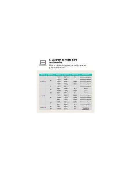 Ordenador Portátil LG Gram 16Z90TL-G.AU88B