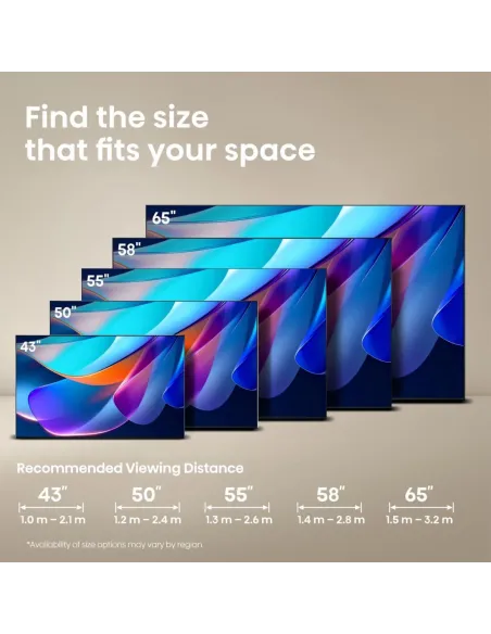 Televisor Hisense 50A6S 50" 4K QLED: HDR10+ y Dolby Vision