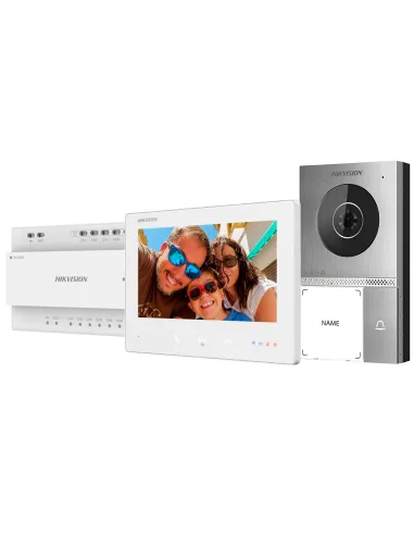 Hikvision DS-KIS705EY Kit de Videoportero Telefonillo + Placa exterior + Distribuidor 2 hilos