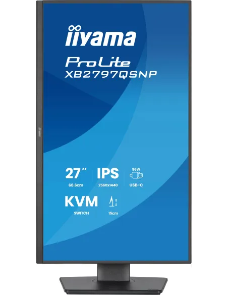 Monitor iiyama ProLite XB2797QSNP-B1: 27" QHD USB-C 96 W