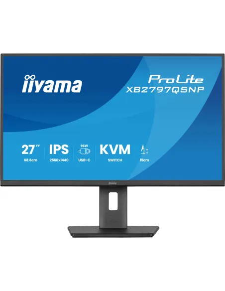 Monitor iiyama ProLite XB2797QSNP-B1: 27" QHD USB-C 96 W