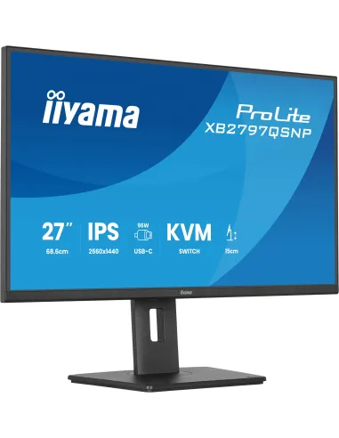 Monitor iiyama ProLite XB2797QSNP-B1: 27" QHD USB-C 96 W