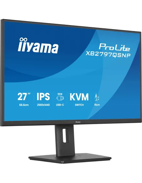 Monitor iiyama ProLite XB2797QSNP-B1: 27" QHD USB-C 96 W