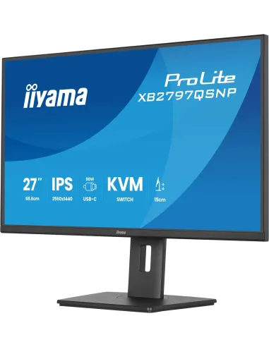 Monitor iiyama ProLite XB2797QSNP-B1: 27" QHD USB-C 96 W