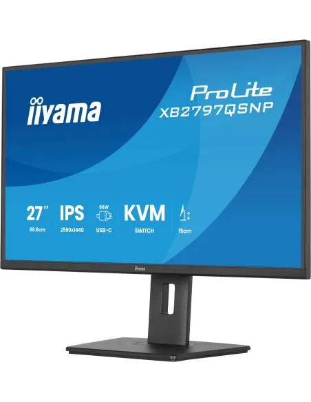 Monitor iiyama ProLite XB2797QSNP-B1: 27" QHD USB-C 96 W