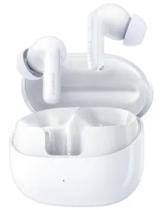 Baseus Bass BP1 Pro Blancos Auriculares Inalámbricos Bluetooth 6.0 con Cancelación de Ruido IP55-1406105