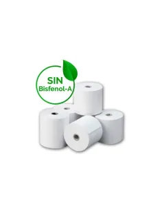 Papel TPV Impresora Térmica 80x80 a 65GR C/50 Mandril 12 mm sin Bisfenol A (pack 10)-TPV54562